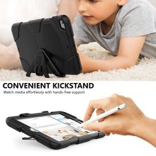 Load image into Gallery viewer, iPad 7 / 8 (10.2&quot;) Shockproof Foldable Kickstand Case - Black
