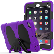 Load image into Gallery viewer, iPad 7 / 8 (10.2&quot;) Shockproof Foldable Kickstand Case - Purple

