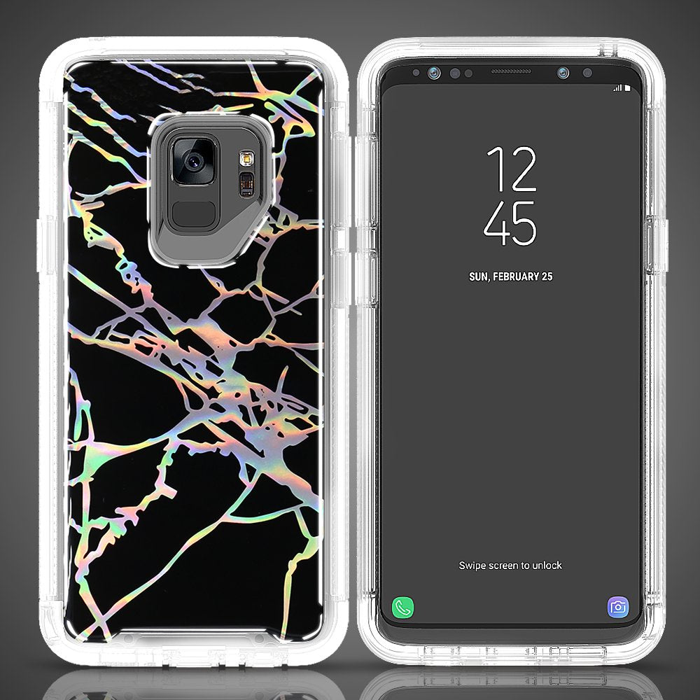 Samsung Galaxy S9 Marble Hybrid Armor Case