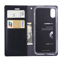 Load image into Gallery viewer, iPhone XR Mercury Goospery Blue Moon Flip Case
