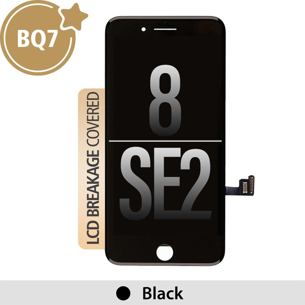 BQ7 Incell Assembly for iPhone 8 / SE 2nd Gen (2020) Screen Replacement - Black