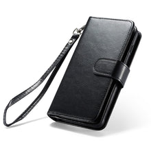 Load image into Gallery viewer, Samsung Galaxy S10 Plus BRG Leather Wallet Flip 9 Card-Slot Detachable Case
