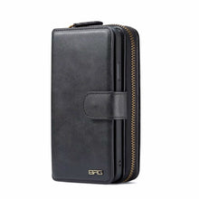 Load image into Gallery viewer, iPhone 11 Pro Max BRG Leather Purse 12 Card-Slot Detachable Case
