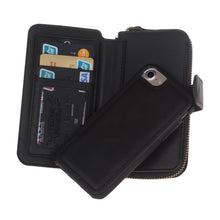 Load image into Gallery viewer, iPhone 6 / 7 / 8 BRG Leather Purse 12 Card-Slot Detachable Case
