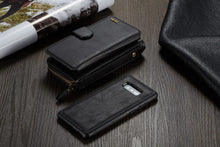 Load image into Gallery viewer, Samsung Galaxy S10e BRG Leather Purse 12 Card-Slot Detachable Case
