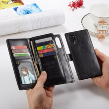 Load image into Gallery viewer, Samsung Galaxy S20 Plus BRG Leather Wallet Flip 9 Card-Slot Detachable Case

