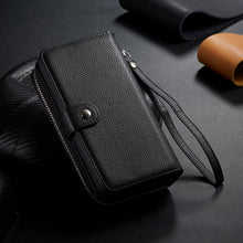 Load image into Gallery viewer, iPhone 11 Pro BRG Leather Purse 3 Card-Slot Detachable Case
