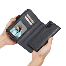Load image into Gallery viewer, Samsung Galaxy Note 10 Plus BRG Leather Purse 3 Card-Slot Detachable Case
