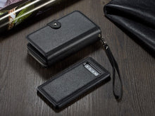 Load image into Gallery viewer, Samsung Galaxy S10 Plus BRG Leather Purse 3 Card-Slot Detachable Case
