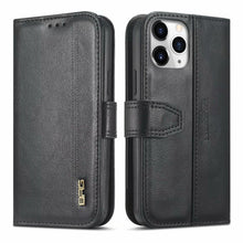 Load image into Gallery viewer, iPhone 11 Pro BRG Leather Wallet 2 Card-Slot Detachable Case
