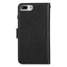 Load image into Gallery viewer, iPhone 7 Plus / 8 Plus BRG Leather Wallet Flip 9 Card-Slot Detachable Case
