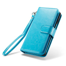 Load image into Gallery viewer, Samsung Galaxy S10 Plus BRG Leather Wallet Flip 9 Card-Slot Detachable Case
