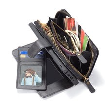 Load image into Gallery viewer, Samsung Galaxy S9 Plus BRG Leather Purse 12 Card-Slot Detachable Case
