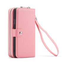 Load image into Gallery viewer, iPhone 11 Pro Max BRG Leather Purse 3 Card-Slot Detachable Case
