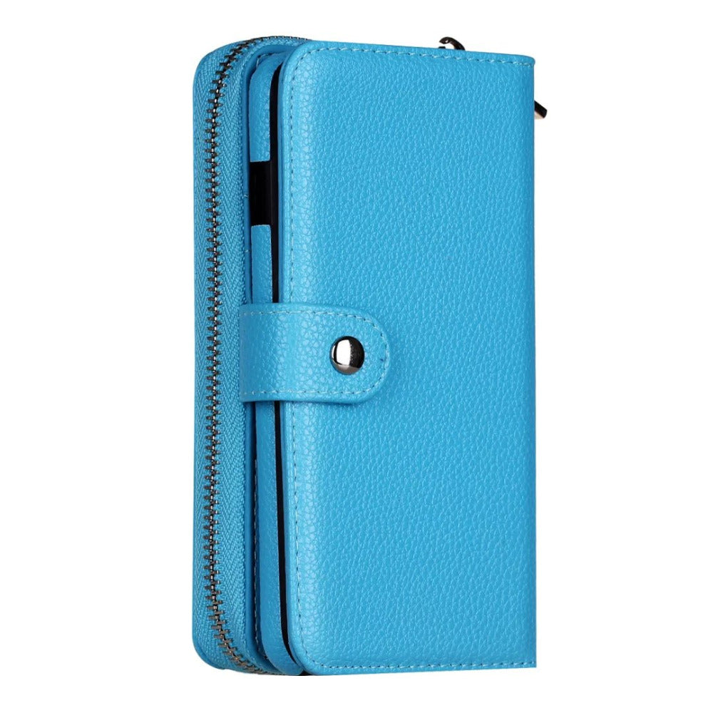 iPhone 7 / 8 BRG Leather Purse 3 Card-Slot Detachable Case