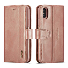 Load image into Gallery viewer, iPhone 6 / 7 / 8 BRG Leather Wallet 2 Card-Slot Detachable Case
