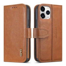 Load image into Gallery viewer, iPhone 11 Pro BRG Leather Wallet 2 Card-Slot Detachable Case
