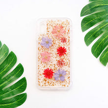 Load image into Gallery viewer, iPhone X / XS Dried Flower and Foil Hybrid Case

