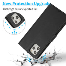 Load image into Gallery viewer, Magnetic Split PU Leather Flip Wallet Cover Case for iPhone 11
