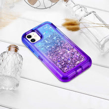 Load image into Gallery viewer, iPhone 11 Liquid Glitter Gradient Shockproof Case

