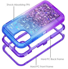 Load image into Gallery viewer, iPhone 11 Liquid Glitter Gradient Shockproof Case
