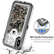 Load image into Gallery viewer, iPhone XS Max Liquid Glitter Shockproof Case
