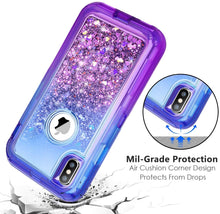 Load image into Gallery viewer, iPhone X / XS Liquid Glitter Gradient Shockproof Case
