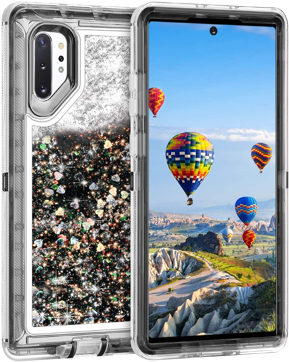 Samsung Galaxy Note 10 Plus Liquid Glitter Shockproof Case