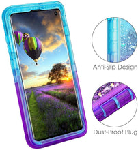 Load image into Gallery viewer, Samsung Galaxy S10 Liquid Glitter Gradient Shockproof Case
