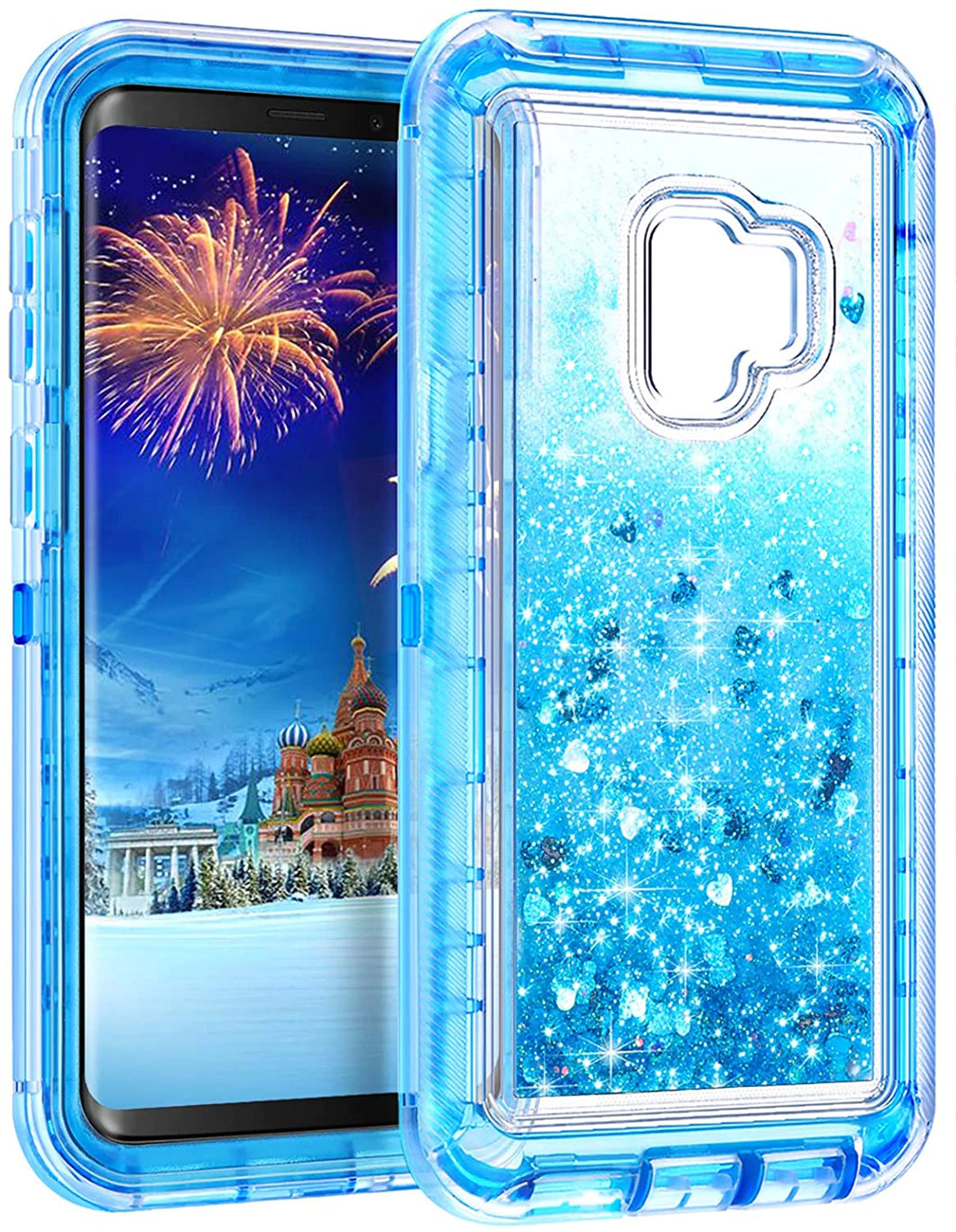Samsung Galaxy S9 Liquid Glitter Shockproof Case