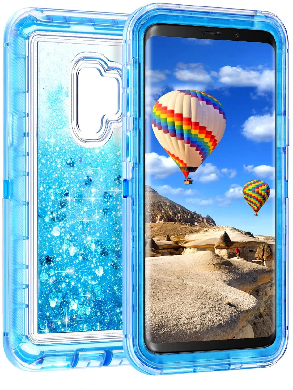 Samsung Galaxy S9 Plus Liquid Glitter Shockproof Case