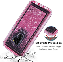 Load image into Gallery viewer, Samsung Galaxy S9 Plus Liquid Glitter Shockproof Case
