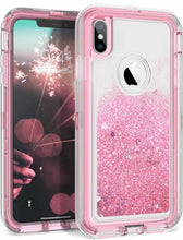 Load image into Gallery viewer, iPhone XS Max Liquid Glitter Shockproof Case
