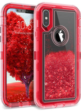 Load image into Gallery viewer, iPhone XS Max Liquid Glitter Shockproof Case
