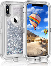 Load image into Gallery viewer, iPhone XS Max Liquid Glitter Shockproof Case
