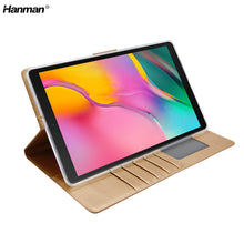 Load image into Gallery viewer, Samsung Galaxy Tab A7 (10.4&quot;) Hanman Leather Cardholder Case
