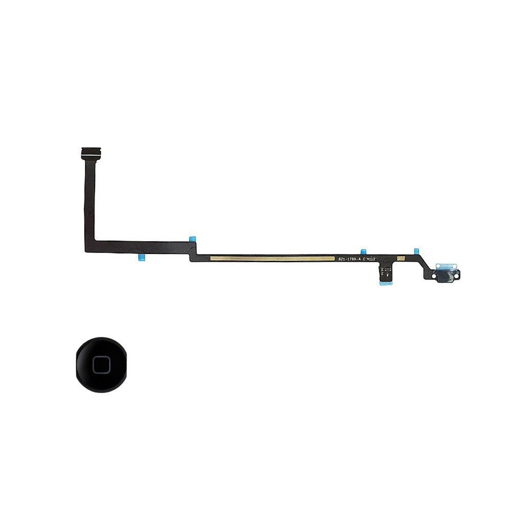 Home button with Flex Cable for iPad Air 1 - Black