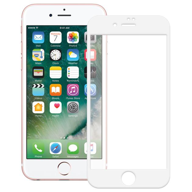 iPhone 7 / 8 / SE (2020) / SE (2022) Full Glue Coverage 9H Tempered Glass Screen Protector - White