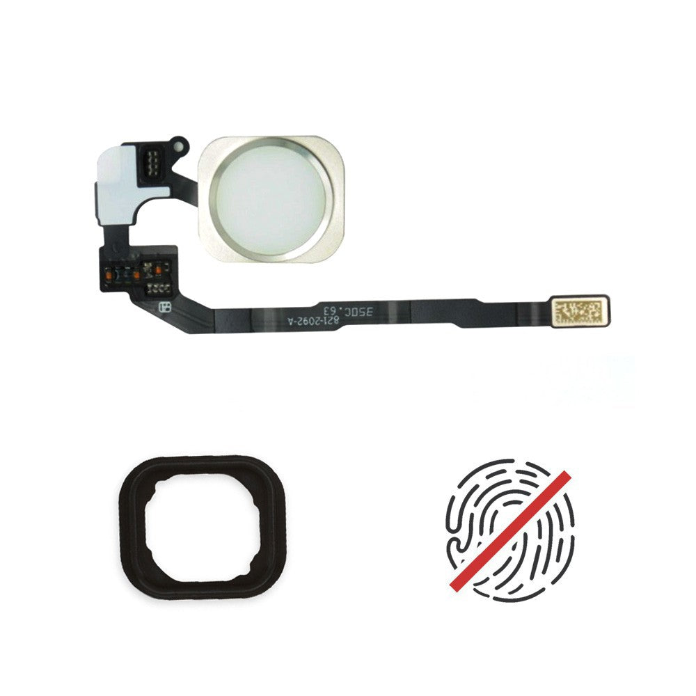 Home Button Flex Cable with Bracket for iPhone 5S / SE - Silver