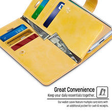 Load image into Gallery viewer, Mercury Mansoor Diary Cover Case for iPhone 14 Pro - 9 Card Pockets
