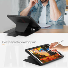 Load image into Gallery viewer, iPad 7 (10.2") Card-Holder Full Body Protection Flip Case - Black
