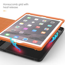 Load image into Gallery viewer, iPad 7 (10.2") Card-Holder Full Body Protection Flip Case - Brown
