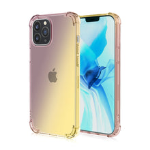 Load image into Gallery viewer, iPhone 12 Pro Max Transparent Gradient Rainbow Shockproof Case
