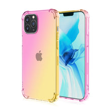 Load image into Gallery viewer, iPhone 12 Pro Max Transparent Gradient Rainbow Shockproof Case
