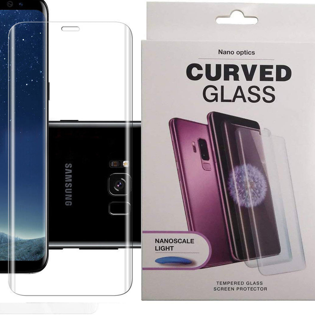 Samsung Galaxy S8 UV Glue Tempered Glass Screen Protector - Nano Optics