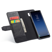 Load image into Gallery viewer, Samsung Galaxy Note 9 BRG Leather Wallet 2 Card-Slot Detachable Case
