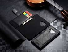 Load image into Gallery viewer, Samsung Galaxy Note 9 BRG Leather Wallet 2 Card-Slot Detachable Case
