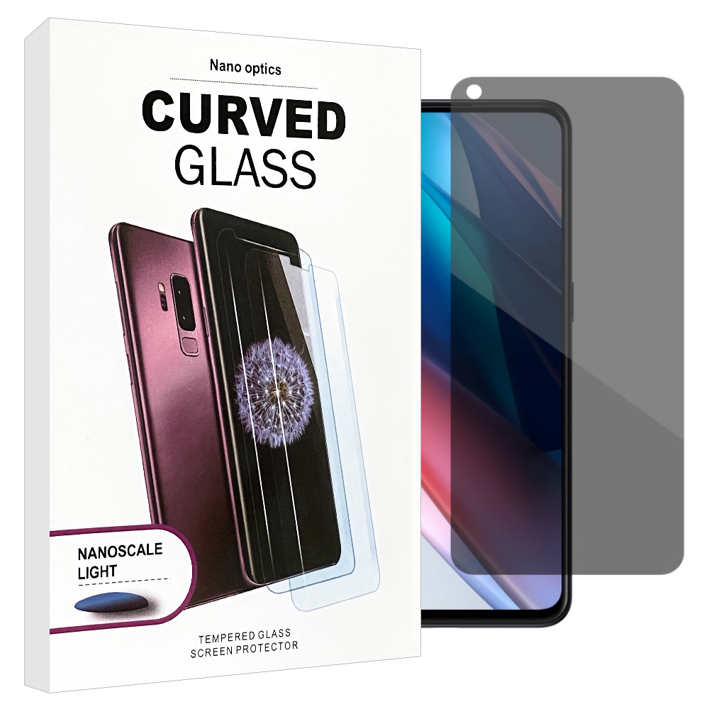 OPPO Find X3 / X3 Pro UV Glue PRIVACY Screen Protector Tempered Glass Nano Optics