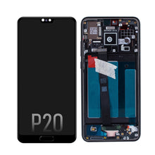 Load image into Gallery viewer, LCD Screen Digitizer Replacement with Frame for Huawei P20 - Black
