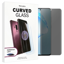 Load image into Gallery viewer, Huawei P50 Pro Nano Optics UV Privacy Curved Tempered Glass Screen Protector
